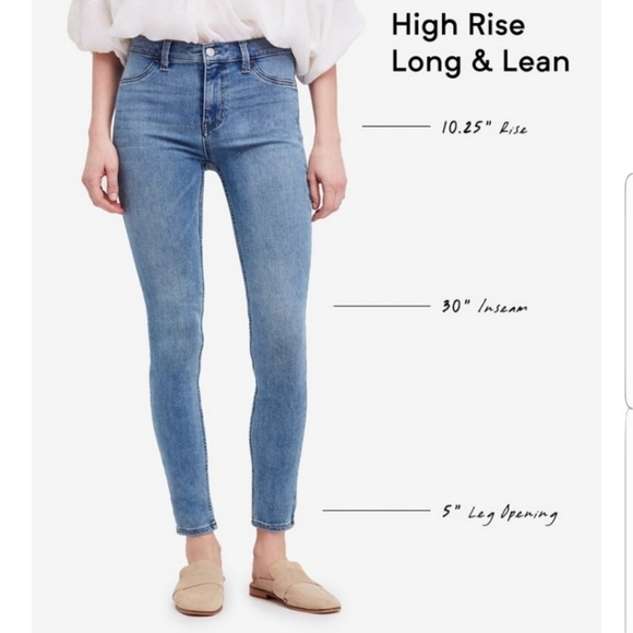 NWT Free People High Rise Long and Lean - Picture 3 of 5